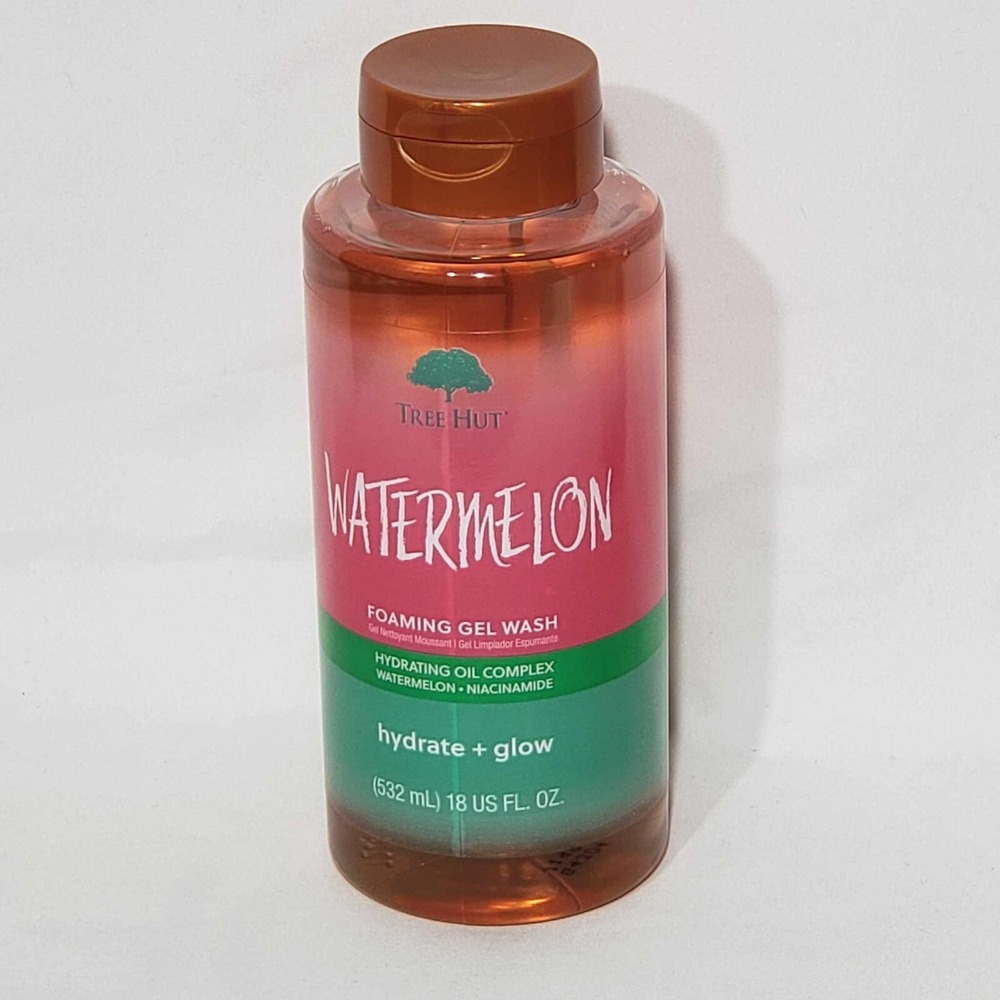 Tree Hut Watermelon Nourishing, Moisturizing & Hydrating Foaming Gel Wash, 18 oz